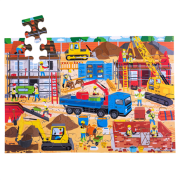 Podlahové puzzle Stavenisko 48 dielikov Bigjigs Toys