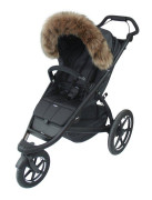 Univerzálny kožušinový golier na búdku kočíka 100 x 13 cm Emitex