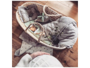 Mojžišov košík pre bábätko Corn Natural + matrac Basic Ahojbaby