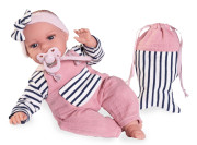 Realistická bábika bábätko so zvukmi a mäkkým látkovým telom Toneta 70332 Antonio Juan