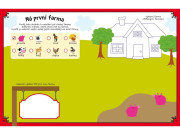 Kniha plná samolepiek Farma