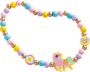 Kreatívna súprava Výroba šperkov drevené korálky Dúhová krajina 4 ks Janod Atelier