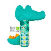 Plyšová hračka s pískatkom - Krokodíl, zelená Akuku