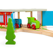 Trojité depo s bránou Bigjigs Rail