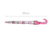 Detský priehľadný vystreľovací dáždnik jahoda