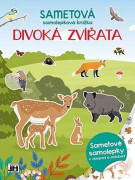 Zamatová samolepková knižka Divoké zvieratá