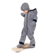 Rastúca softshellová kombinéza s fleecom Šedý melír Esito