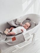 Waflová letná súprava vankúšika s prikrývkou Šedá Infantilo