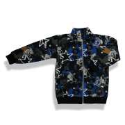 Mikina na zips Skateboard star - čierna Esito