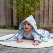 Mušelínová osuška Blenker s kapucňou 100x70 cm KipKep