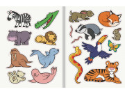 Zvieratá - Kniha plná samolepiek