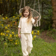 Detské mušelínové nohavice Luca Cream Esito