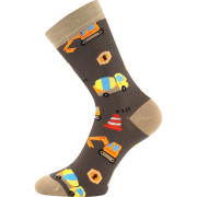 Ponožky detské Kaito s obrázkami chlapčenské mix C II (3 páry) veľ. 25-29 (17-19)