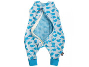 Merino spací vak ježko tyrkysový s nožičkami