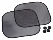 Slnečná clona 2 ks čierna - ovál