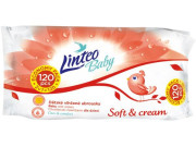 Vlhčené obrúsky Linteo Baby 120ks Soft and cream