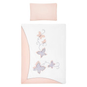 5-dielne posteľné obliečky Belisima Butterfly 100/135 cm ružové