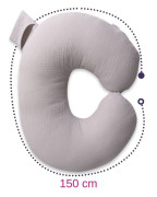 Mušelínový polohovací vankúš MiniRelax 140 cm Babymatex
