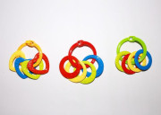 Krúžky so 4 tvarmi plast 3 m+