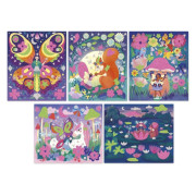 Kreatívna súprava Penové nálepky a svietiaci piesok Magické víly Janod