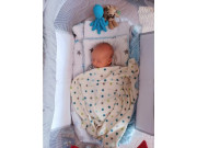 Merino zavinovacia deka hviezdičky