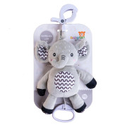 Naťahovací hrací strojček plyš 30 cm záves na postieľku/kočík Babyted