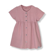 Mušelínové šaty Barunka Powder pink Esito