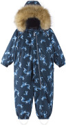 Detský zimný overal s membránou Reima Lappi - Navy