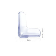 Ochrana rohov trojitá 4 ks Transparent Zopa