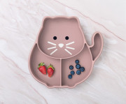 Silikónový delený tanierik s prísavkou Luxe Melii