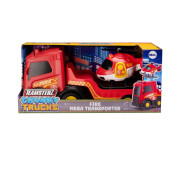 Hasičské nákladné vozidlo a helikoptéra Teamsterz