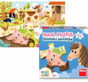 Prvé hranie Domáce zvieratká maxi puzzle 15 dielikov Dino