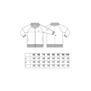 Mikina rozopínacia béžová psíkovia Little Angel