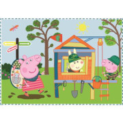 Puzzle 4v1 Peppa Pig/Prásiatko Pepa Spomienka na prázdniny, 12+15+20+24 dielikov