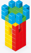 Geomag Magicube Full Color 128 dielikov