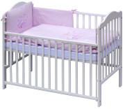 Detská postieľka s kompletnou výbavou Scarlett 120 x 60 cm - Nechtík - ružová