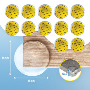 Ochrana rohov a hrán O-profil, sada 12 ks transparentná Sipo