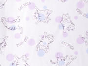 Letný spací vak bambus mačka fialové nohavice Kaarsgaren