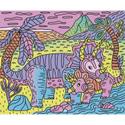 Sada maxi Maľovanie Dinosaurus Janod Atelier