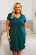 Tehotenská a dojčiaca nočná košeľa tunika Emerald Doctor Nap