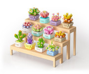 Stavebnica mini Sukulent v kvetináči mix druhov Koco
