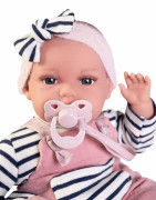 Realistická bábika bábätko so zvukmi a mäkkým látkovým telom Toneta 70332 Antonio Juan