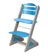 Detská rastúca stolička Jitro Plus ŠEDÁ VIACFAREBNÁ
