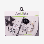 Amulety - ozdoby na topánky Amuletz Hello Dog mix Coqui