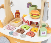 Drevený obchod hamburgery Viga