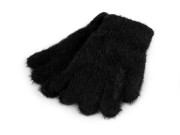 Detské pletené rukavice chlpaté