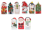 Vianočné / mikulášske darčekové vrecko sada 3 ks mix 2