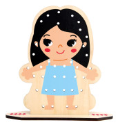 Zábavné obliekanie navliekanie 60 dielikov