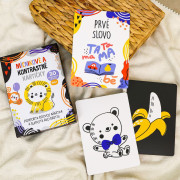 Míľnikové a kontrastné kartičky 2v1 Edukid