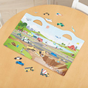 Adhézny zošit so samolepkami Dopravné prostriedky Melissa & Doug